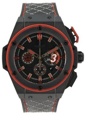 Hublot King Power Dwayne Wade Black Dial Ceramic 48mm Mens 703.CI.1123.VR.DWD11